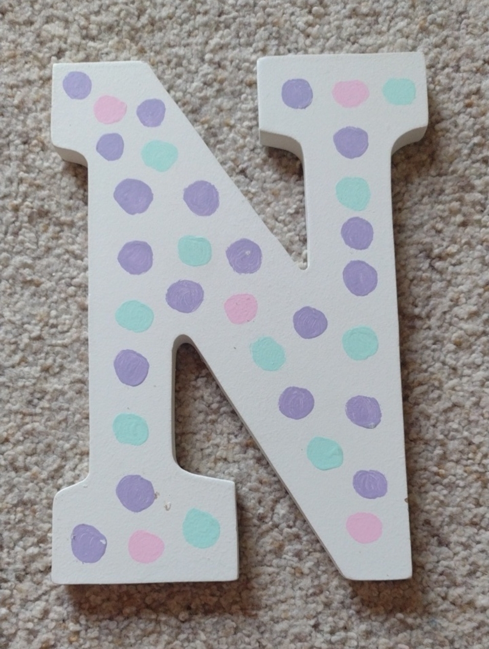 Michaels White Decorative Wooden Letter N